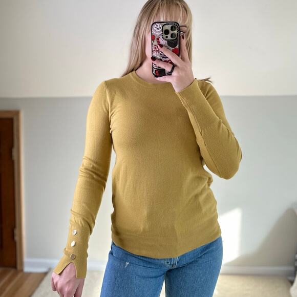 Philosophy: Golden Yellow Lightweight Sweater - Picture 1 of 8